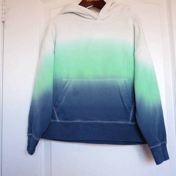 COPY - GAP Boy Northern light Dip-Dye gradient hoodie - Picture 1 of 5